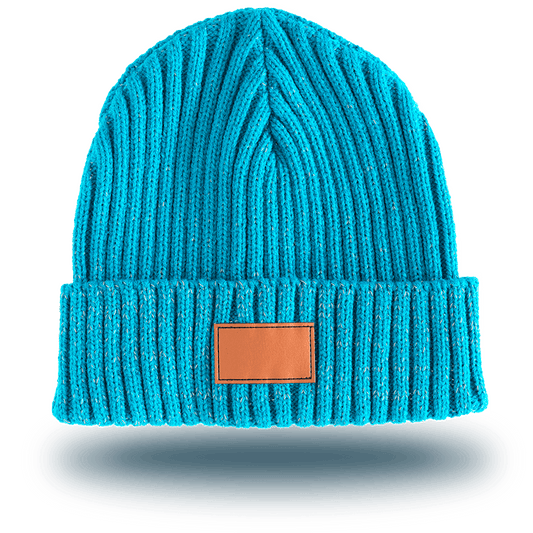 1. Blå navnehue, First Edition, strikket med refleks