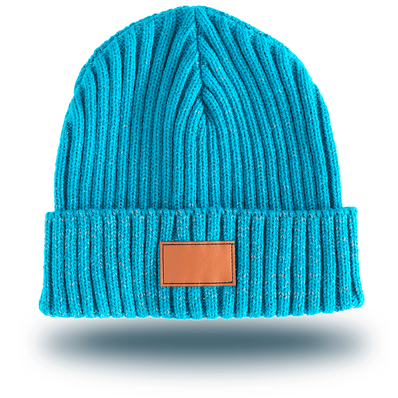 1. Blå navnehue, First Edition, strikket med refleks